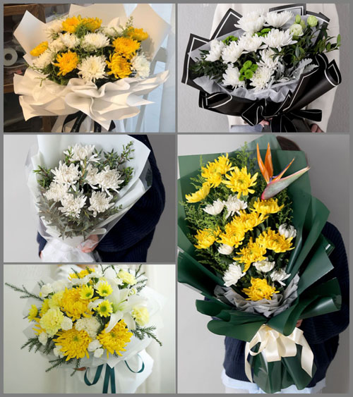 广东江门市恩平市沙湖镇和平村白事花束代送